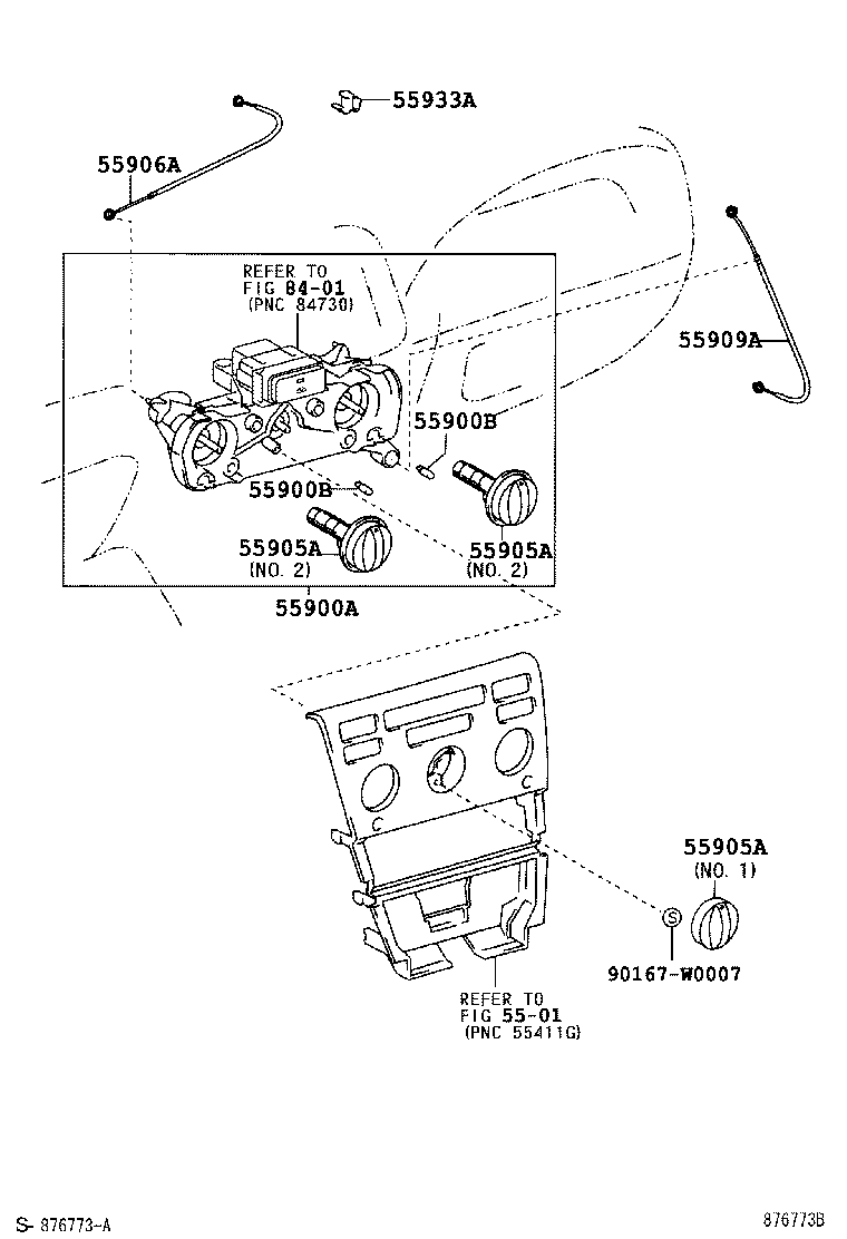55843-02090 DUCT, HEATER TO REGISTER, NO.1 product image