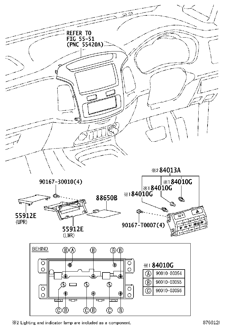 62973-0K030 DUCT, AIR, REAR ROOF NO.1 product image