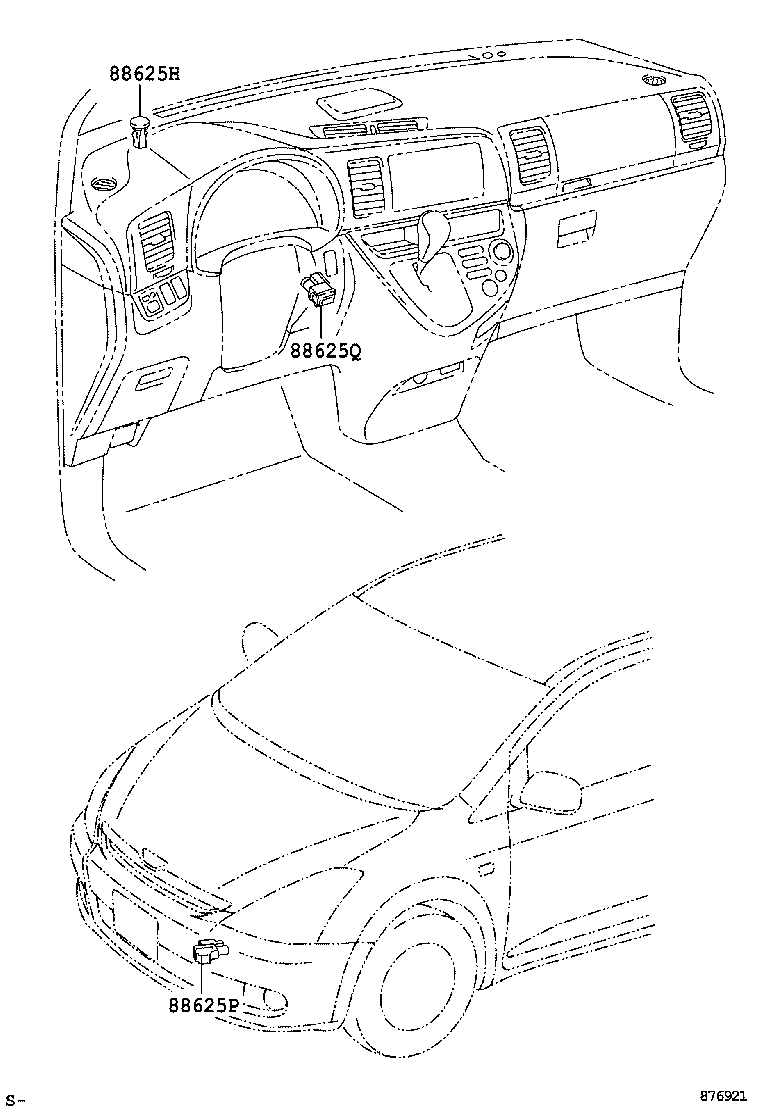 55244-68010 SILENCER, FRONT PANEL SIDE, NO.2 LH product image