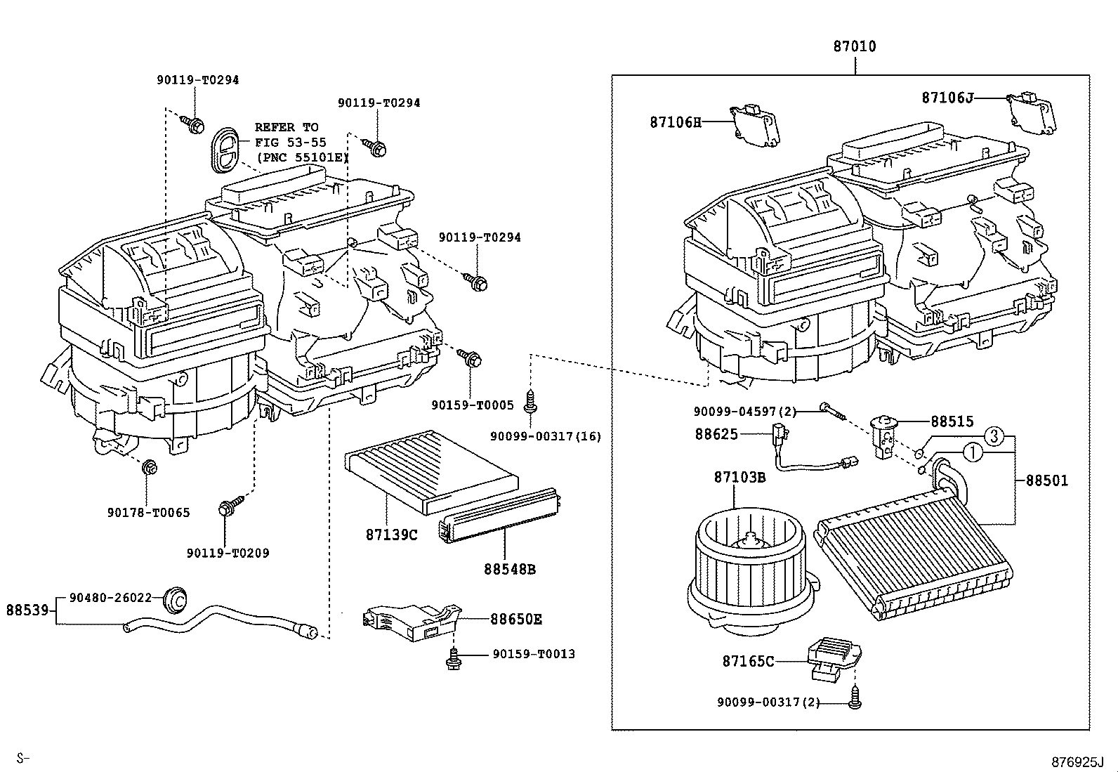 87103-0K082 MOTOR SUB-ASSY, BLOWER W/FAN product image