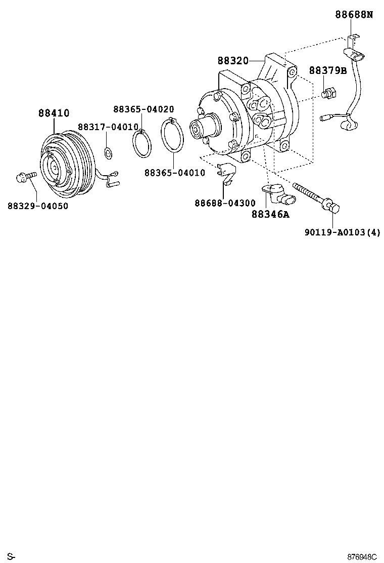 88320-04070 COMPRESSOR ASSY, COOLER product image