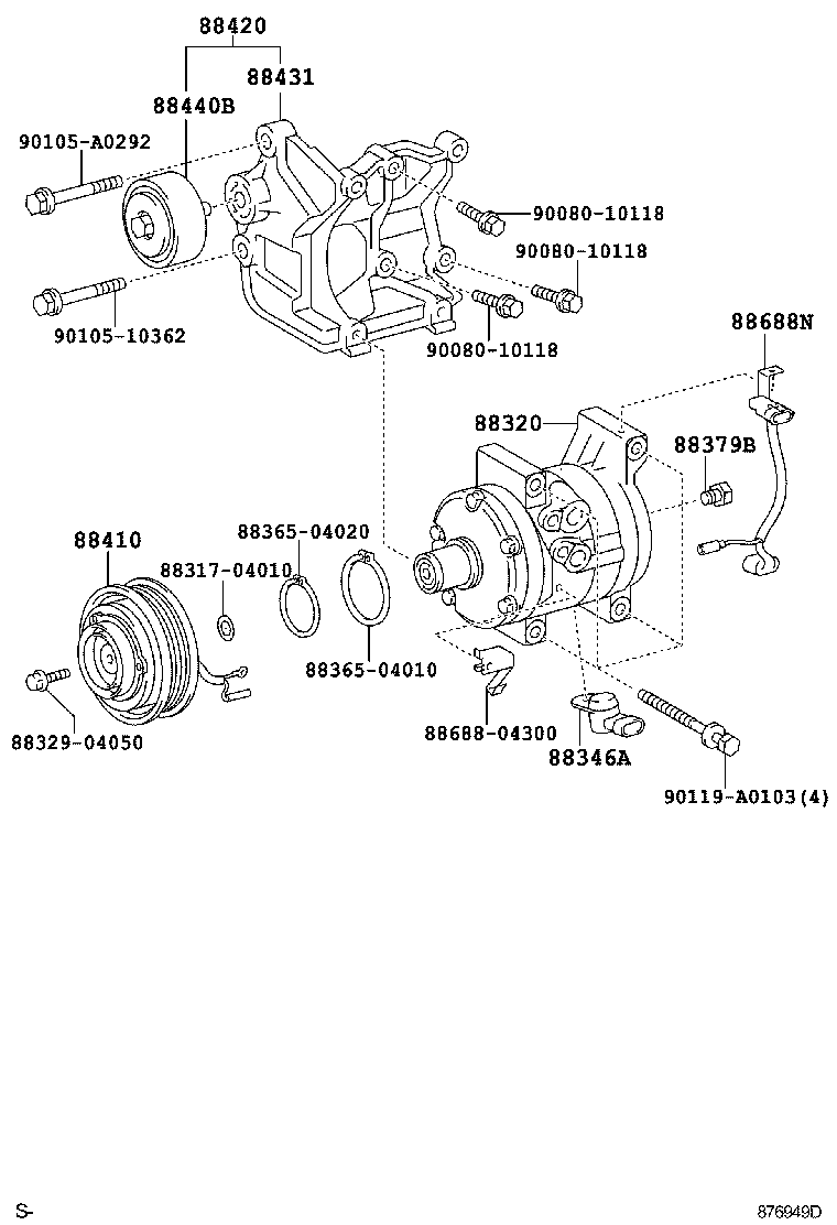 88320-04070 COMPRESSOR ASSY, COOLER product image
