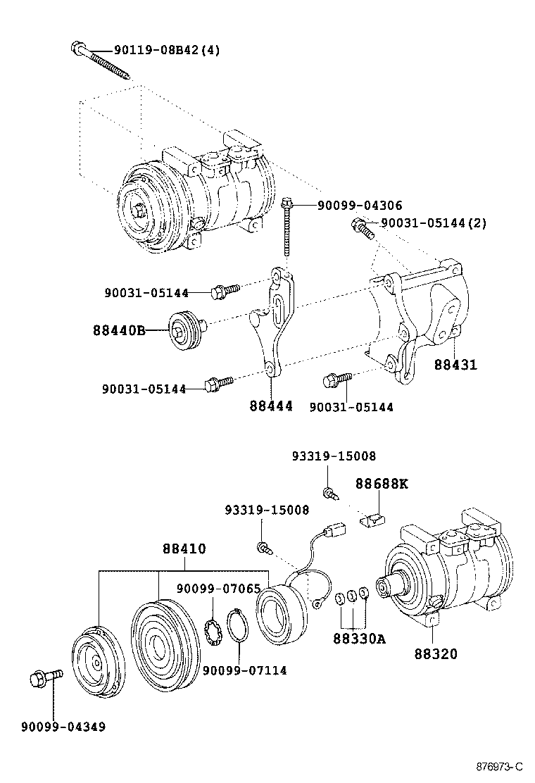 88320-37100 COMPRESSOR ASSY, COOLER product image