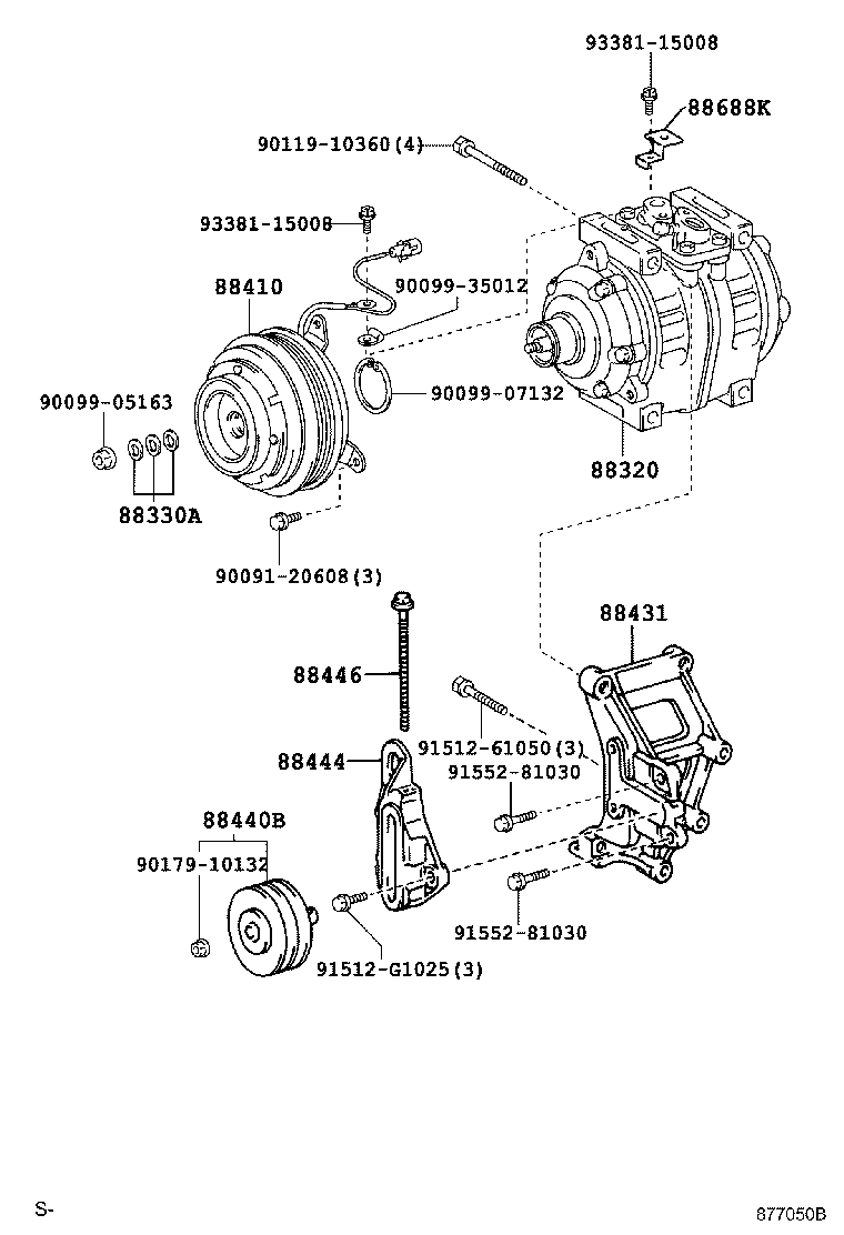 88451-36200 PULLEY, CRANKSHAFT product image