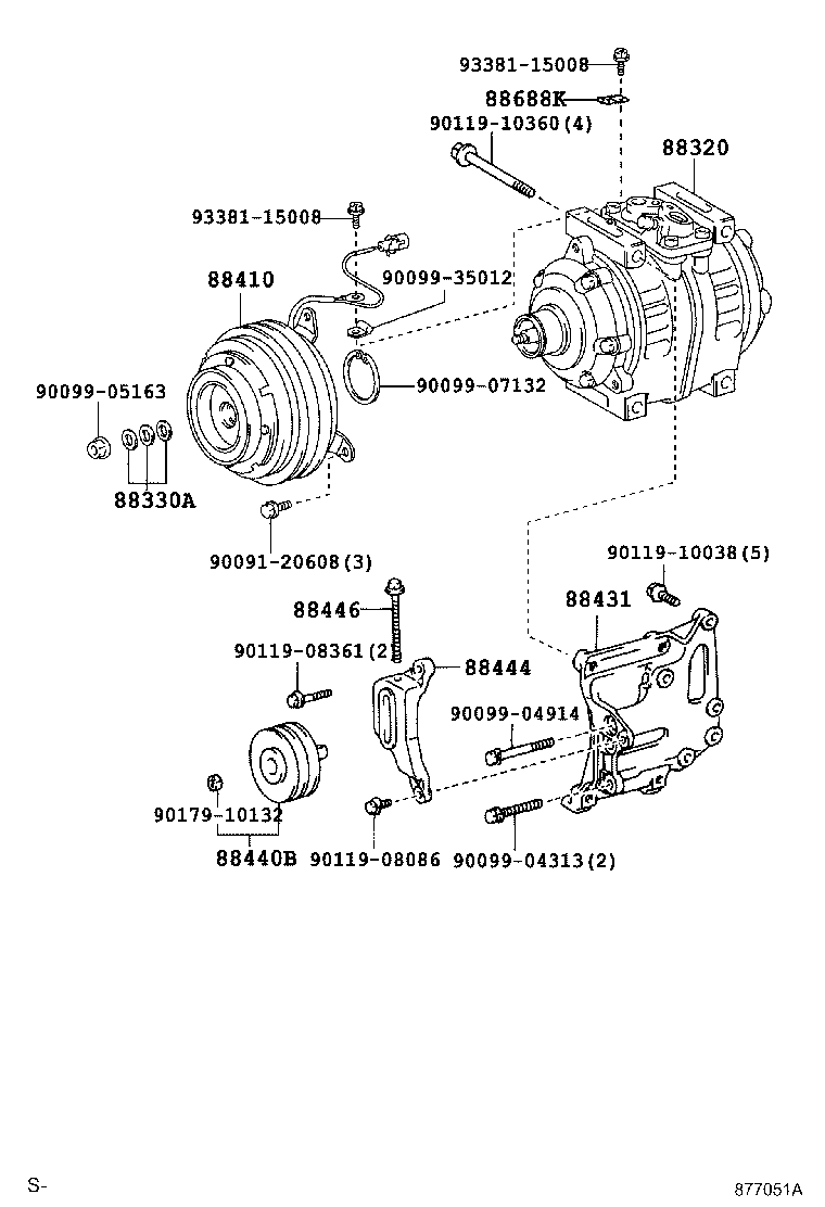 88451-36200 PULLEY, CRANKSHAFT product image