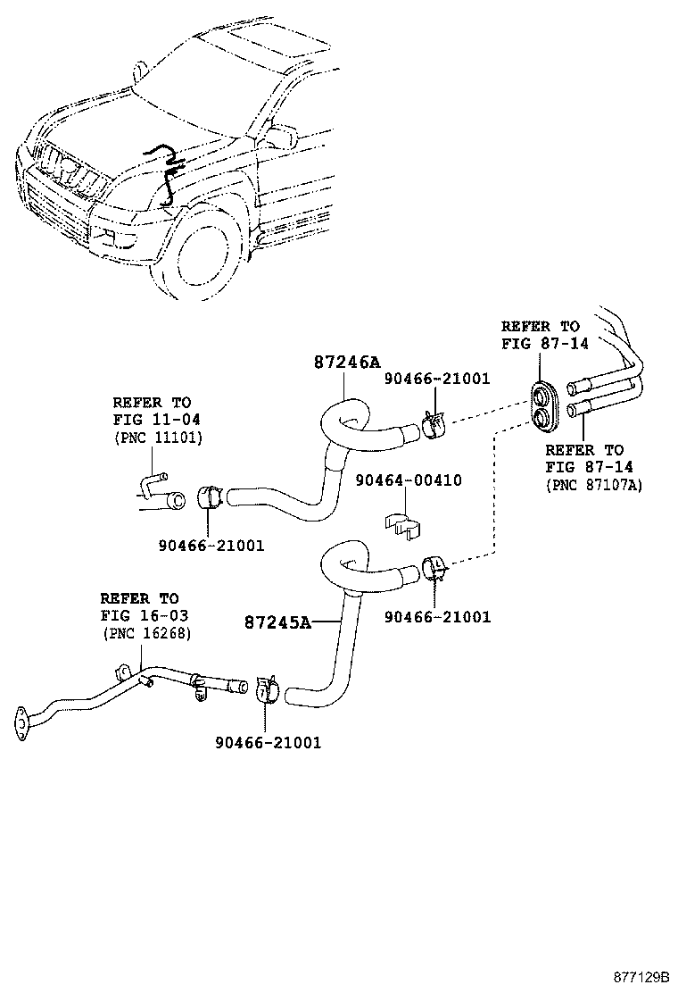 87245-3D430 HOSE, HEATER WATER, INLET A product image