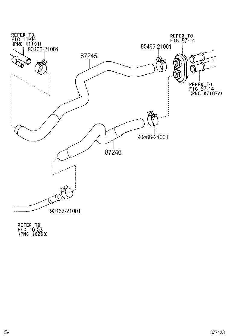 87101-13030 BRACKET SUB-ASSY, HEATER NO.2 product image
