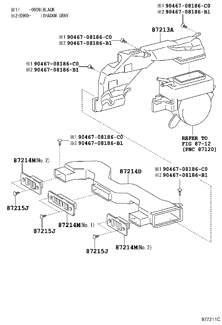 55870-44031 DUCT, HEATER TO REGISTER, NO.1 product image