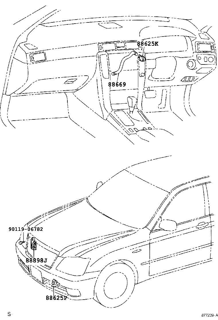 62974-30100 DUCT, ROOF SIDE AIR, NO.2 LH product image