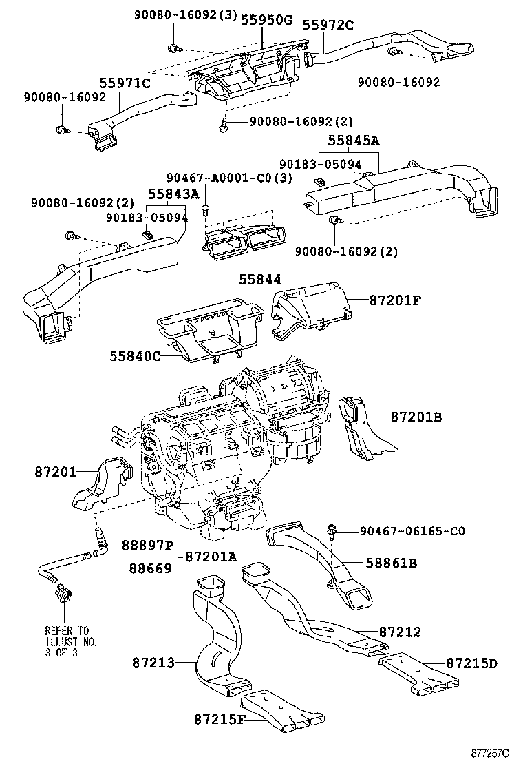 55843-07020 DUCT, HEATER TO REGISTER, NO.1 product image