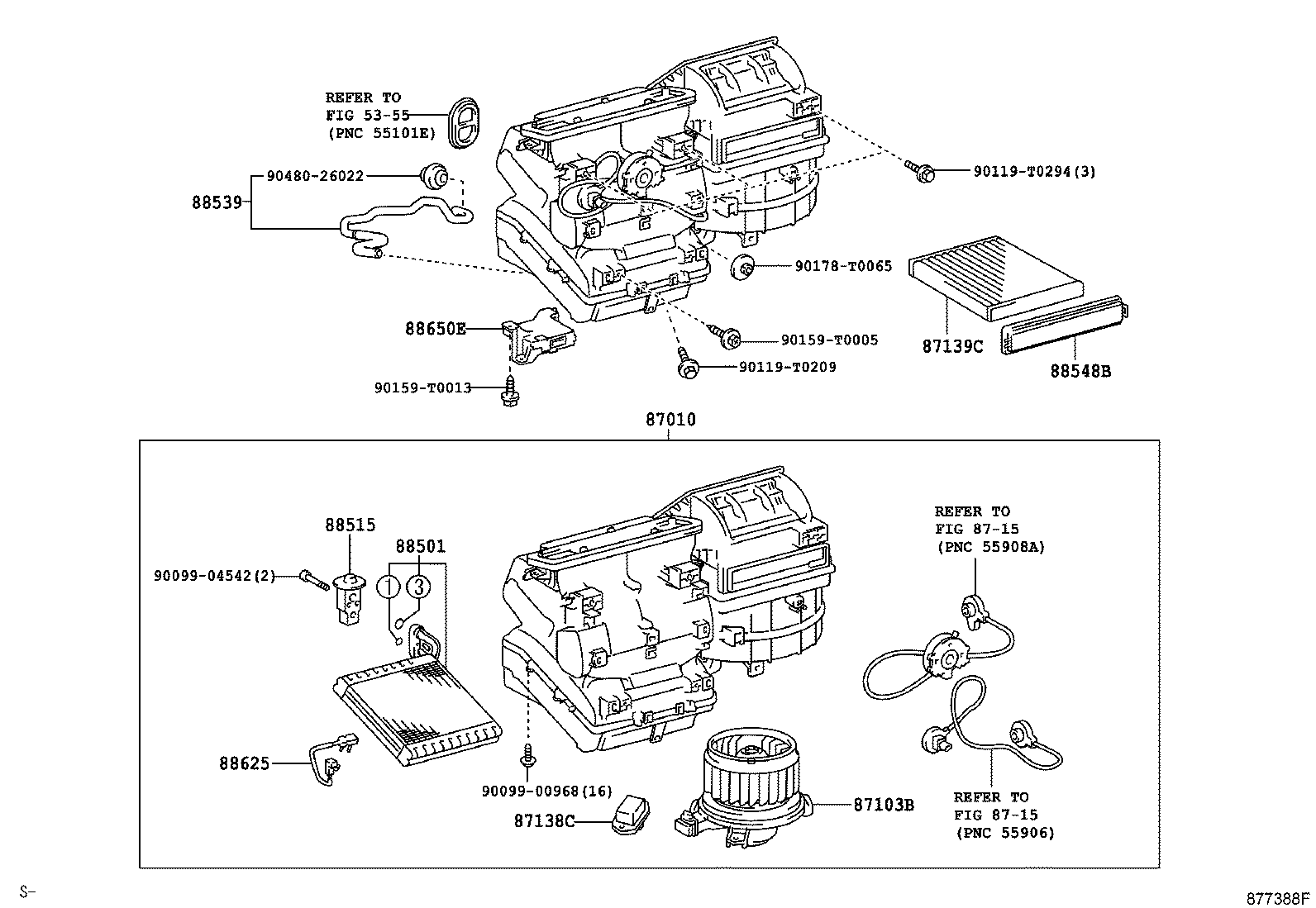 87103-0K082 MOTOR SUB-ASSY, BLOWER W/FAN product image