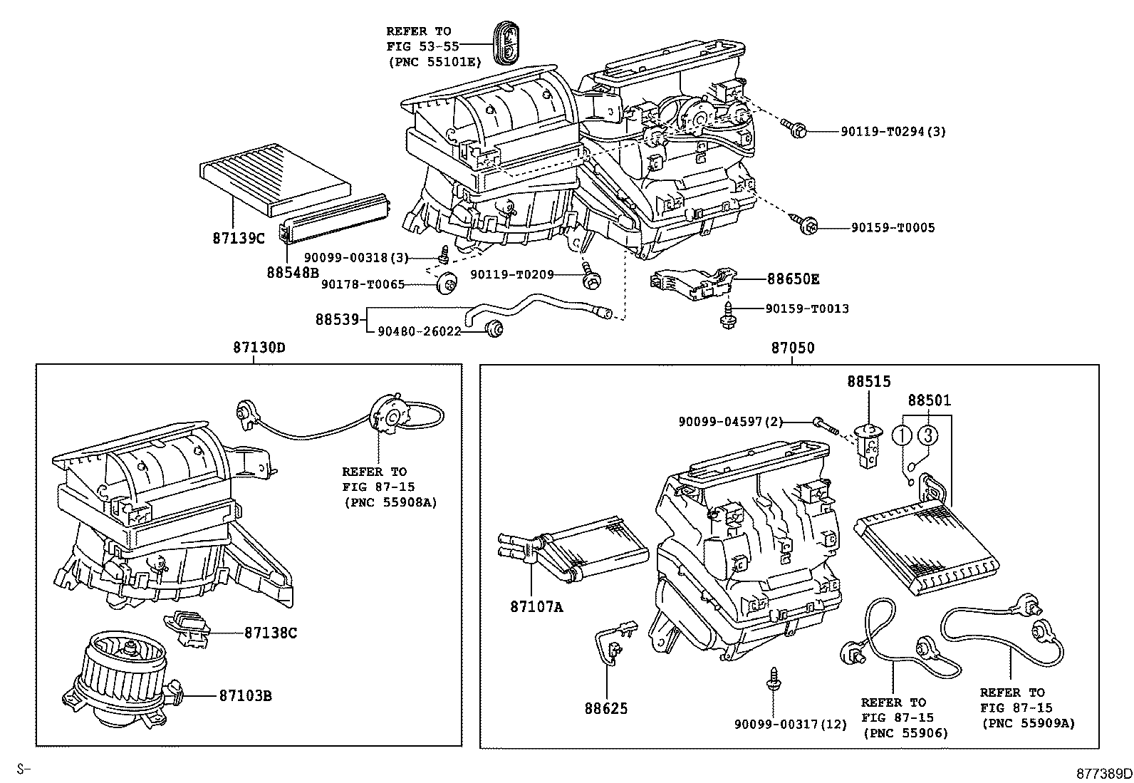 87103-0K082 MOTOR SUB-ASSY, BLOWER W/FAN product image