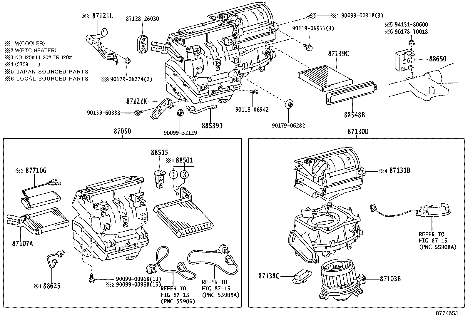 87103-26081 FAN SUB-ASSY, BLOWER, REAR product image