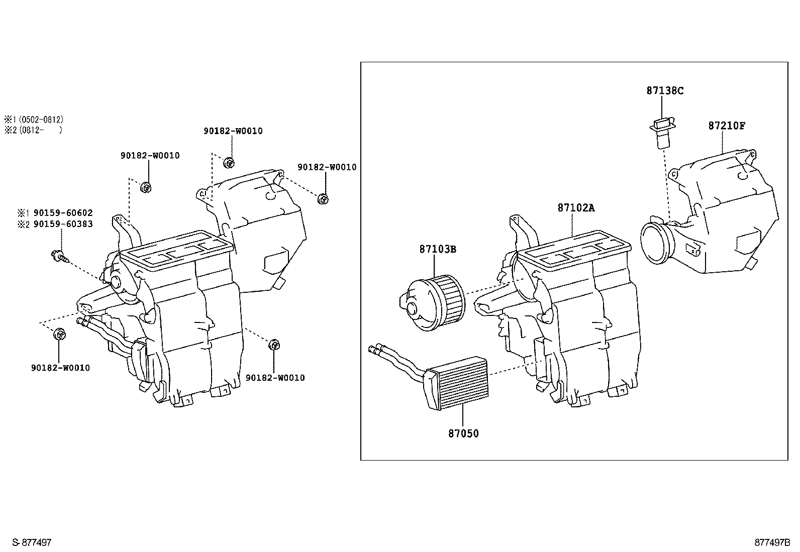 87103-0H031 MOTOR SUB-ASSY, BLOWER W/FAN product image