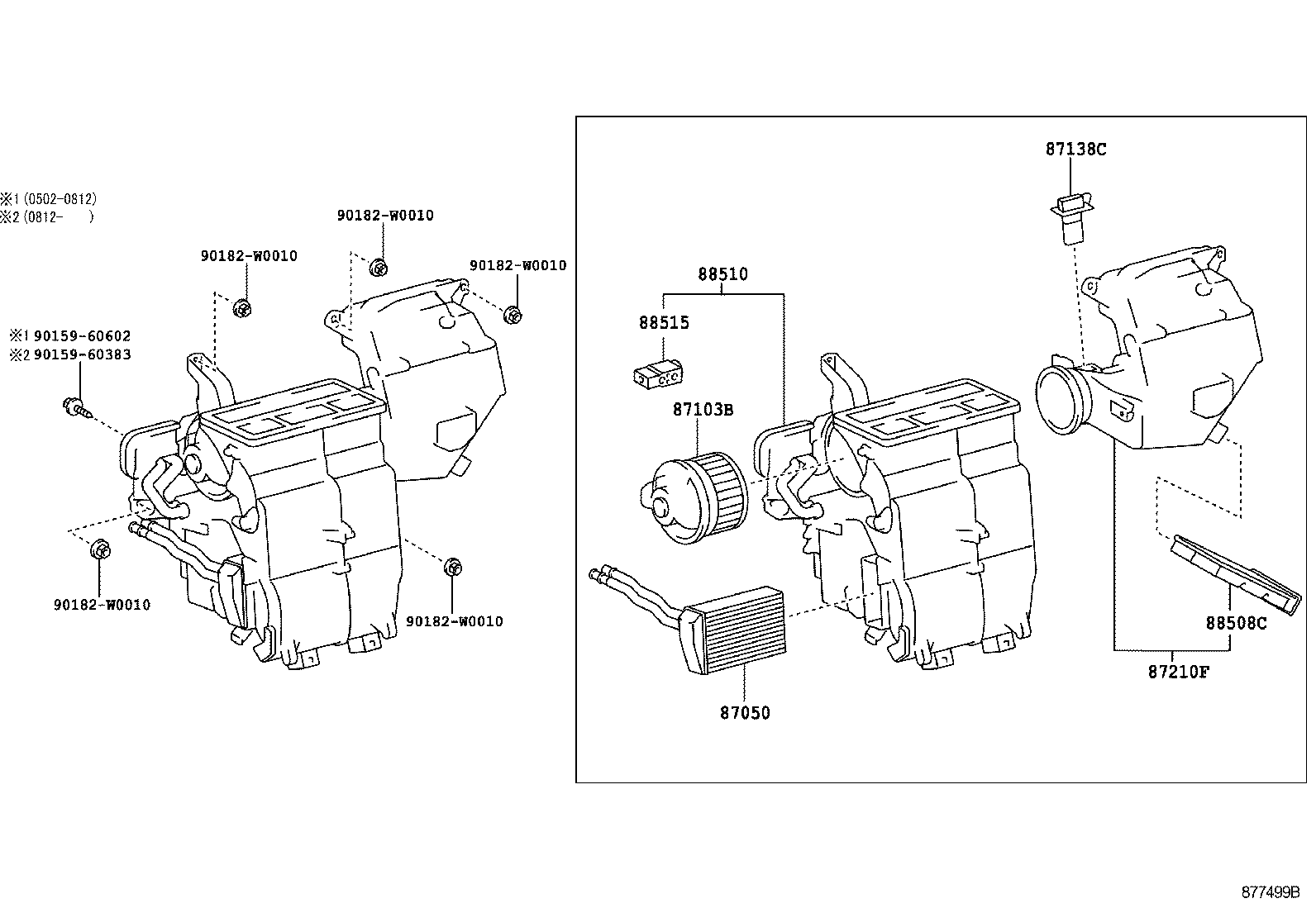 87103-0H031 MOTOR SUB-ASSY, BLOWER W/FAN product image