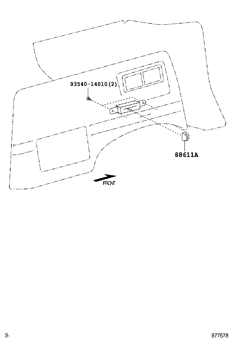 55846-04050 DUCT, HEATER TO REGISTER, NO.4 product image