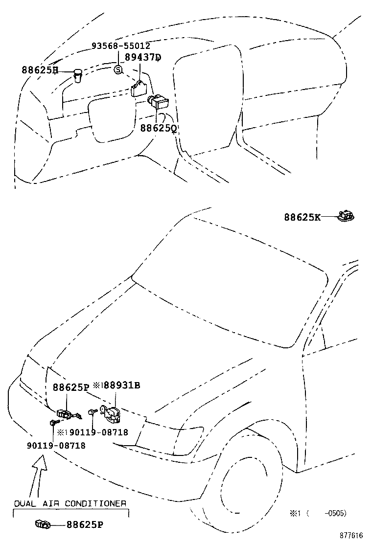 55844-60130 DUCT, HEATER TO REGISTER, NO.2 product image