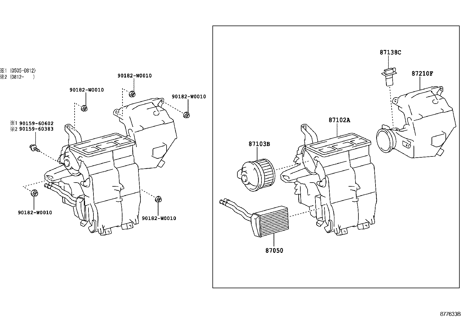 87103-0H031 MOTOR SUB-ASSY, BLOWER W/FAN product image