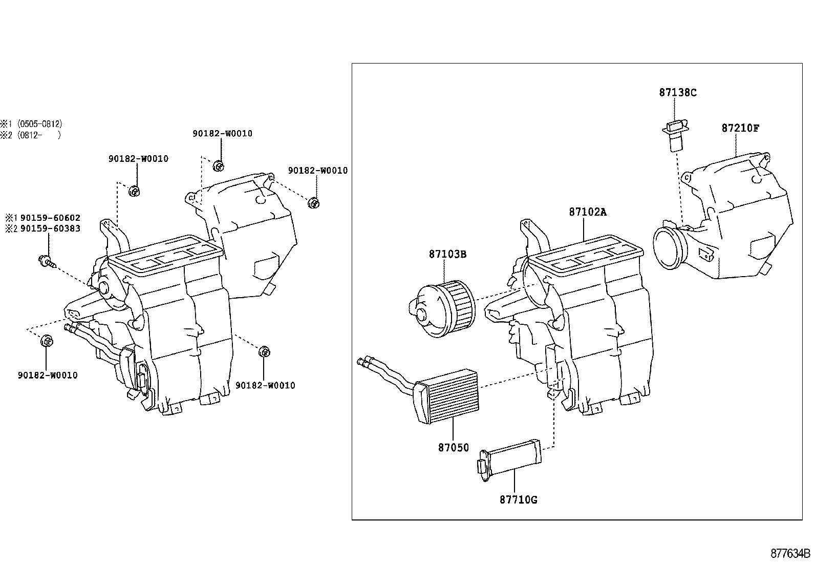 87103-0H031 MOTOR SUB-ASSY, BLOWER W/FAN product image