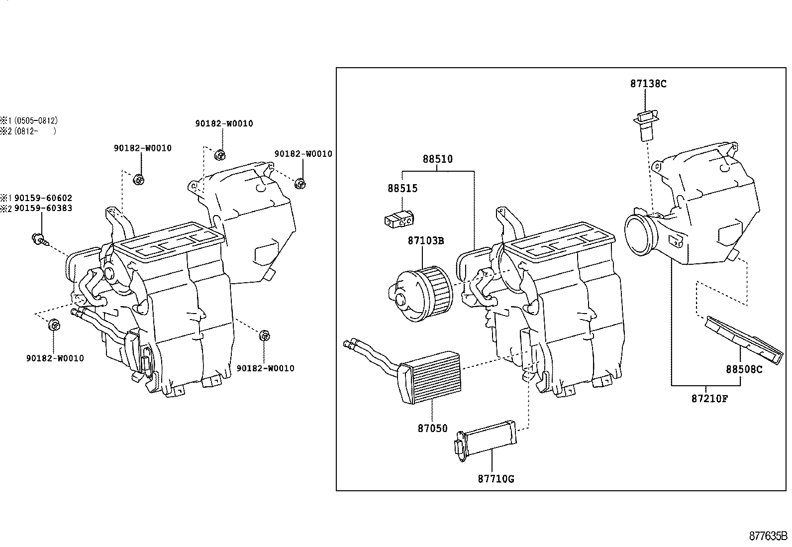 87103-0H031 MOTOR SUB-ASSY, BLOWER W/FAN product image