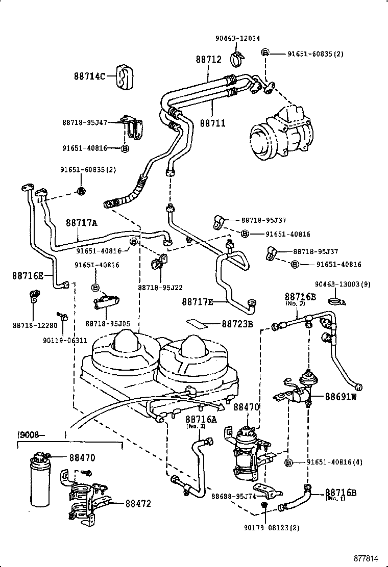 88460-26540 CONDENSER ASSY, COOLER product image