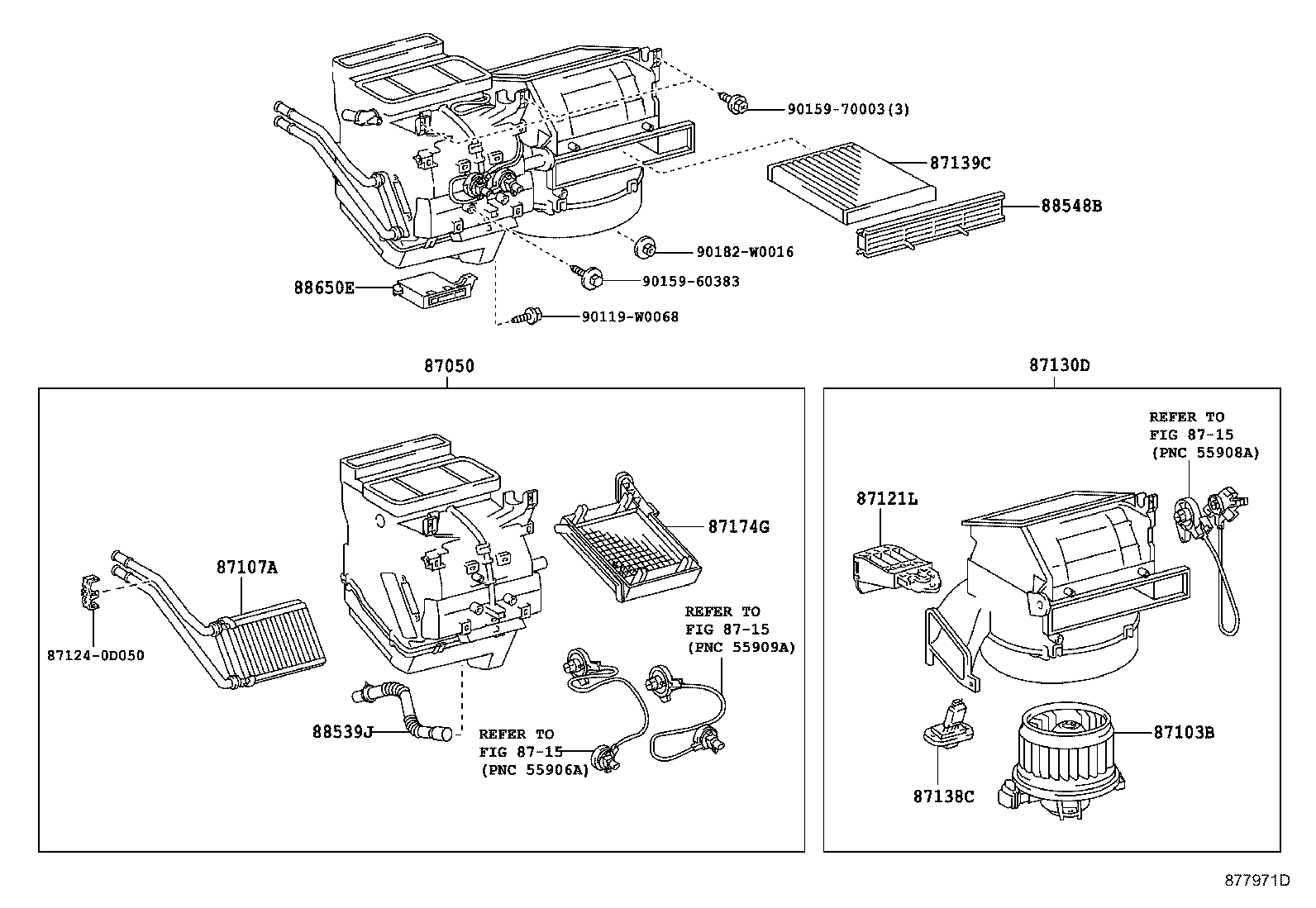 87103-0D110 MOTOR SUB-ASSY, BLOWER W/FAN product image