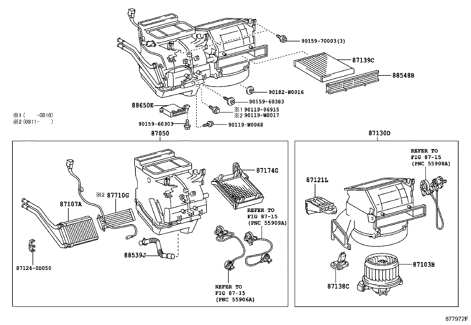 87103-0D110 MOTOR SUB-ASSY, BLOWER W/FAN product image