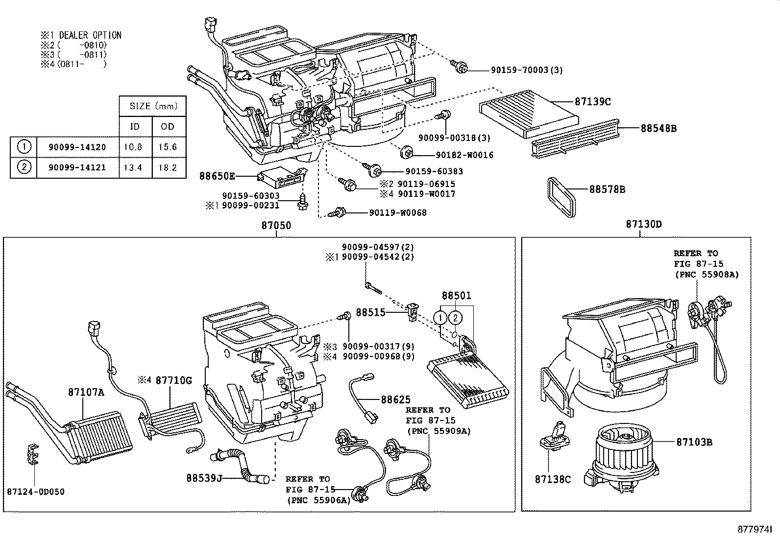 87103-0D110 MOTOR SUB-ASSY, BLOWER W/FAN product image