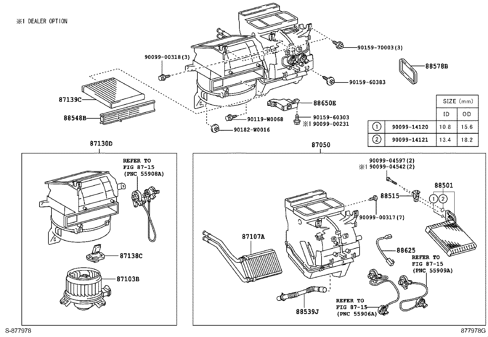 87103-0D110 MOTOR SUB-ASSY, BLOWER W/FAN product image