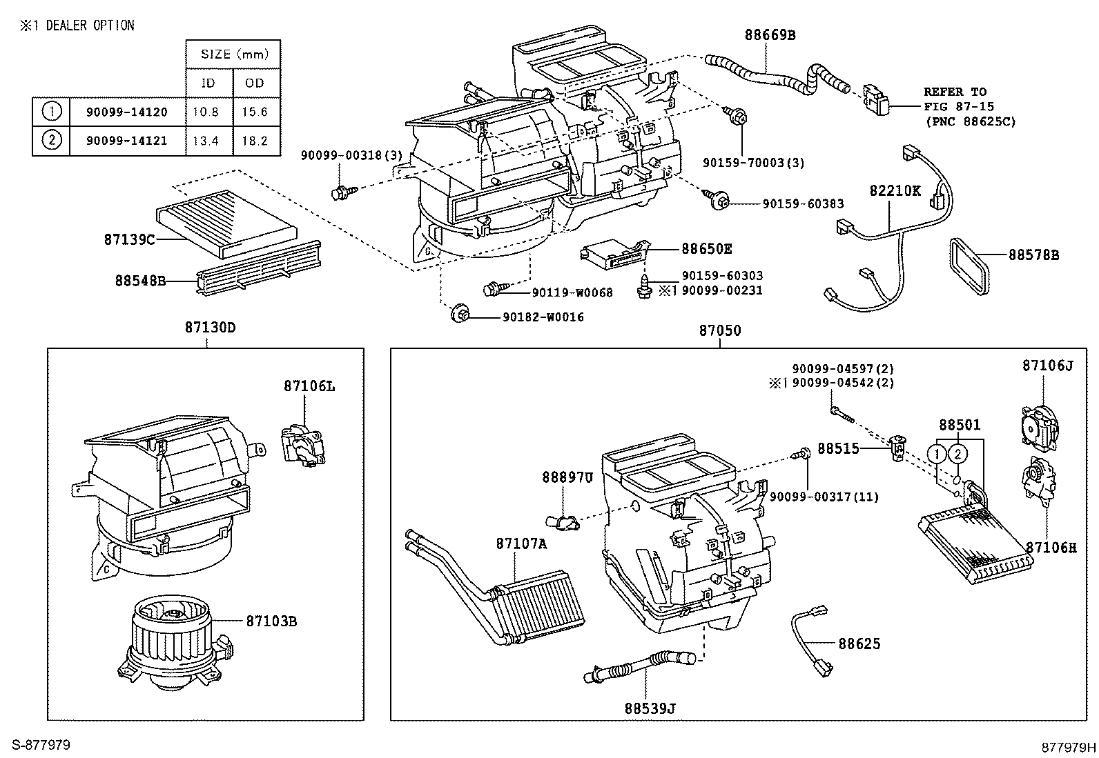 87103-0D110 MOTOR SUB-ASSY, BLOWER W/FAN product image