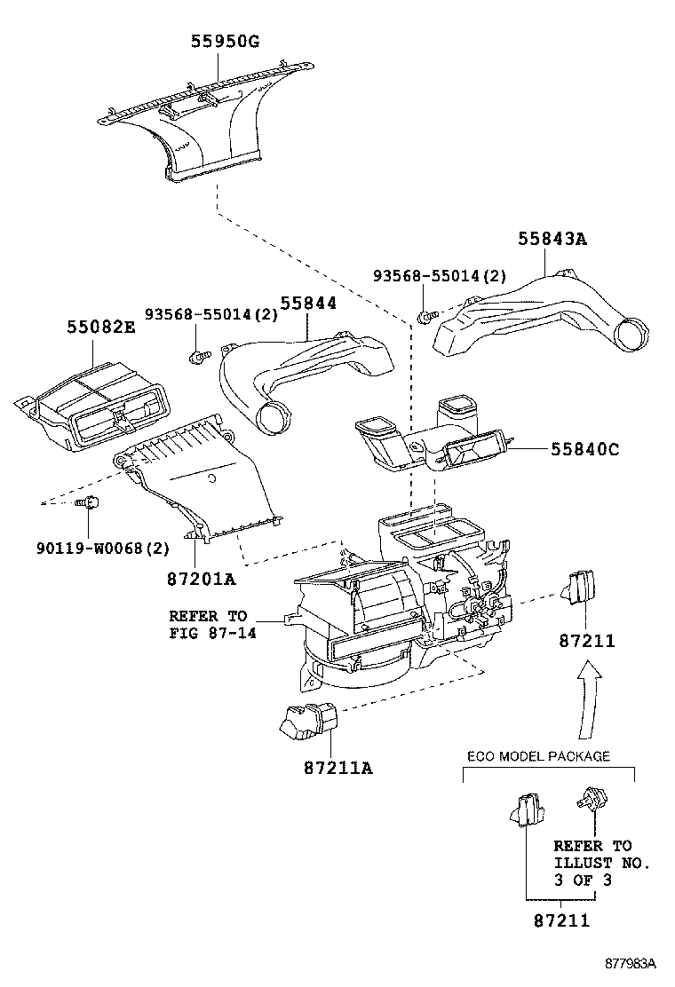 55903-0D020 KNOB, HEATER CONTROL, NO.2 product image