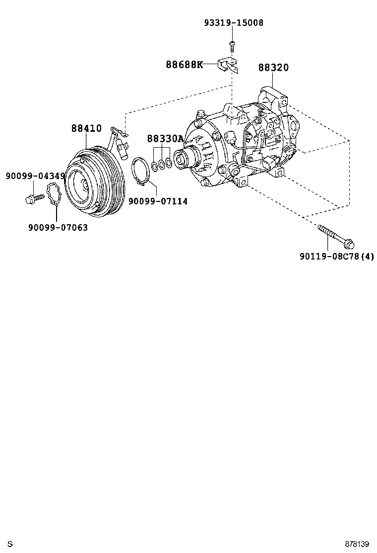 88320-48110 COMPRESSOR ASSY, COOLER product image