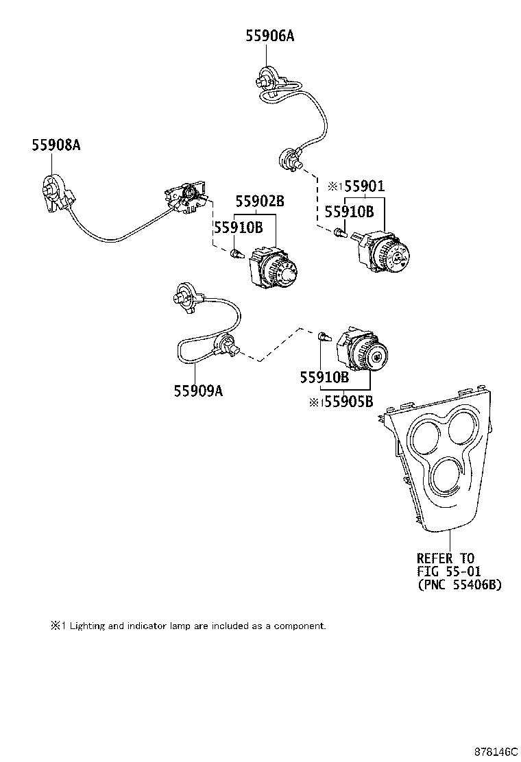55844-52190 DUCT, HEATER TO REGISTER, NO.1 product image