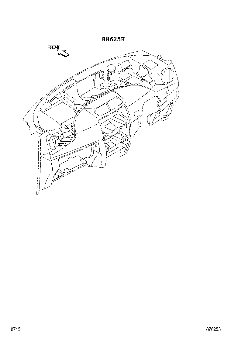 55871-B1020 SEAL, AIR DUCT, NO.1 product image