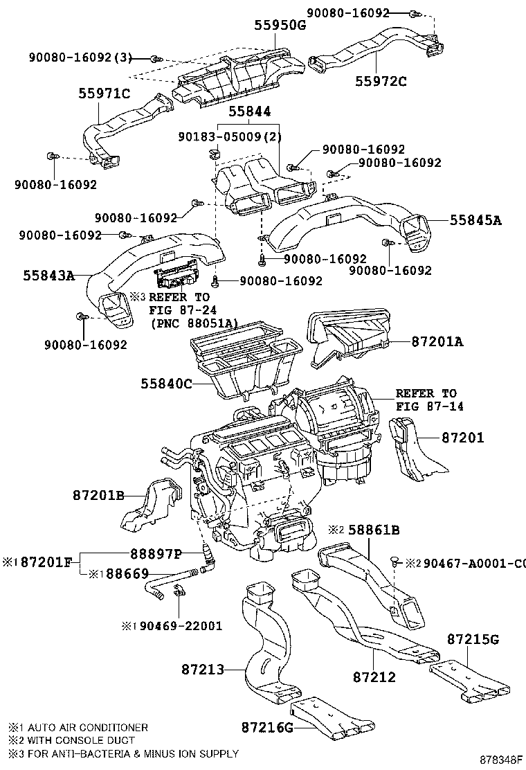 55840-06010 DUCT ASSY, HEATER TO REGISTER, NO.6 product image