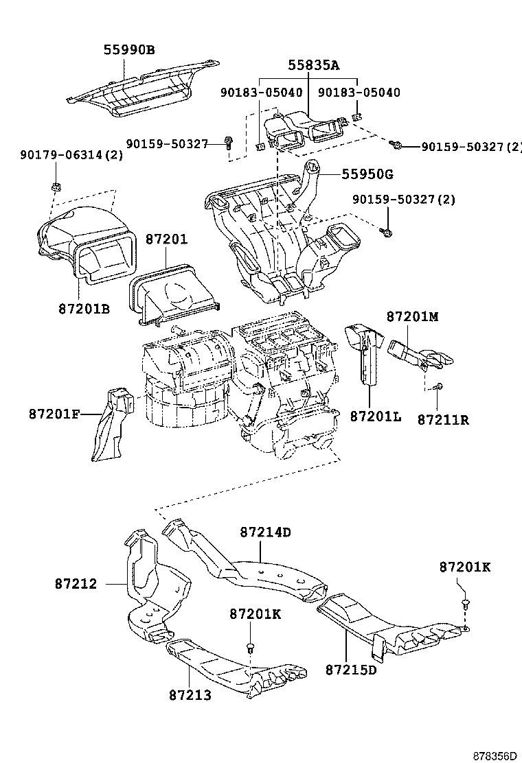 55900-2J700 CONTROL & ACCESSORY ASSY, HEATER product image