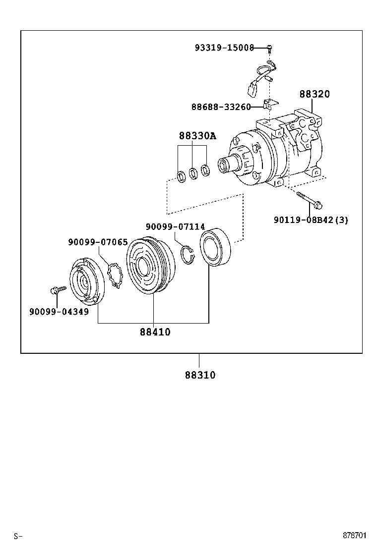 88320-02110 COMPRESSOR ASSY, COOLER product image