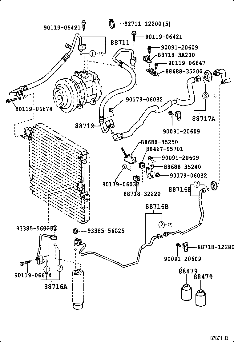 88453-35010 FAN, COOLING (FOR CONDENSER) product image