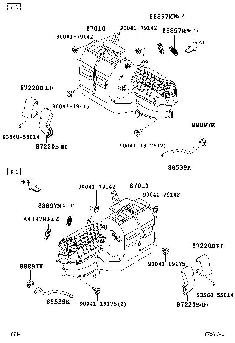 87103-97209 MOTOR SUB-ASSY, BLOWER W/FAN product image