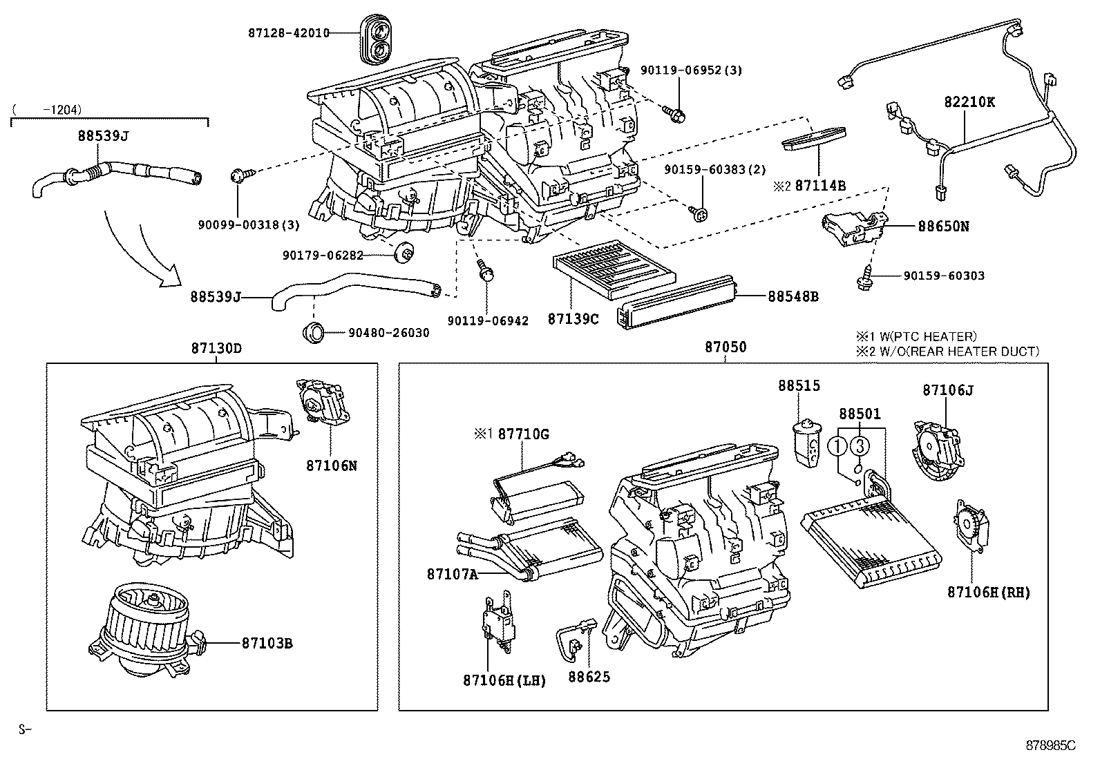 87103-42100 MOTOR SUB-ASSY, BLOWER W/FAN product image