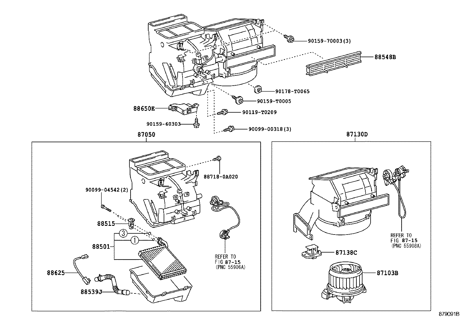 87103-0D121 MOTOR SUB-ASSY, BLOWER W/FAN product image