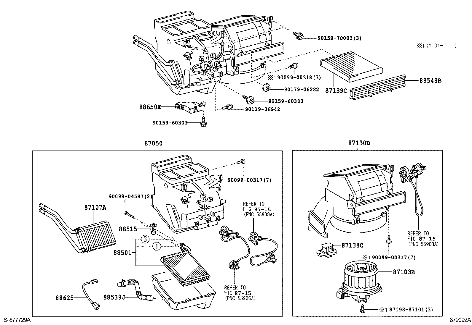87103-0D121 MOTOR SUB-ASSY, BLOWER W/FAN product image