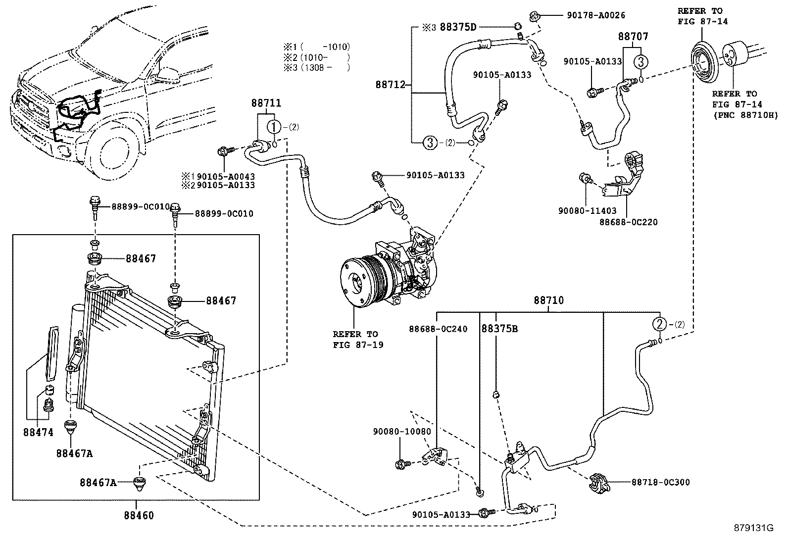 88460-0C110 CONDENSER ASSY, COOLER product image