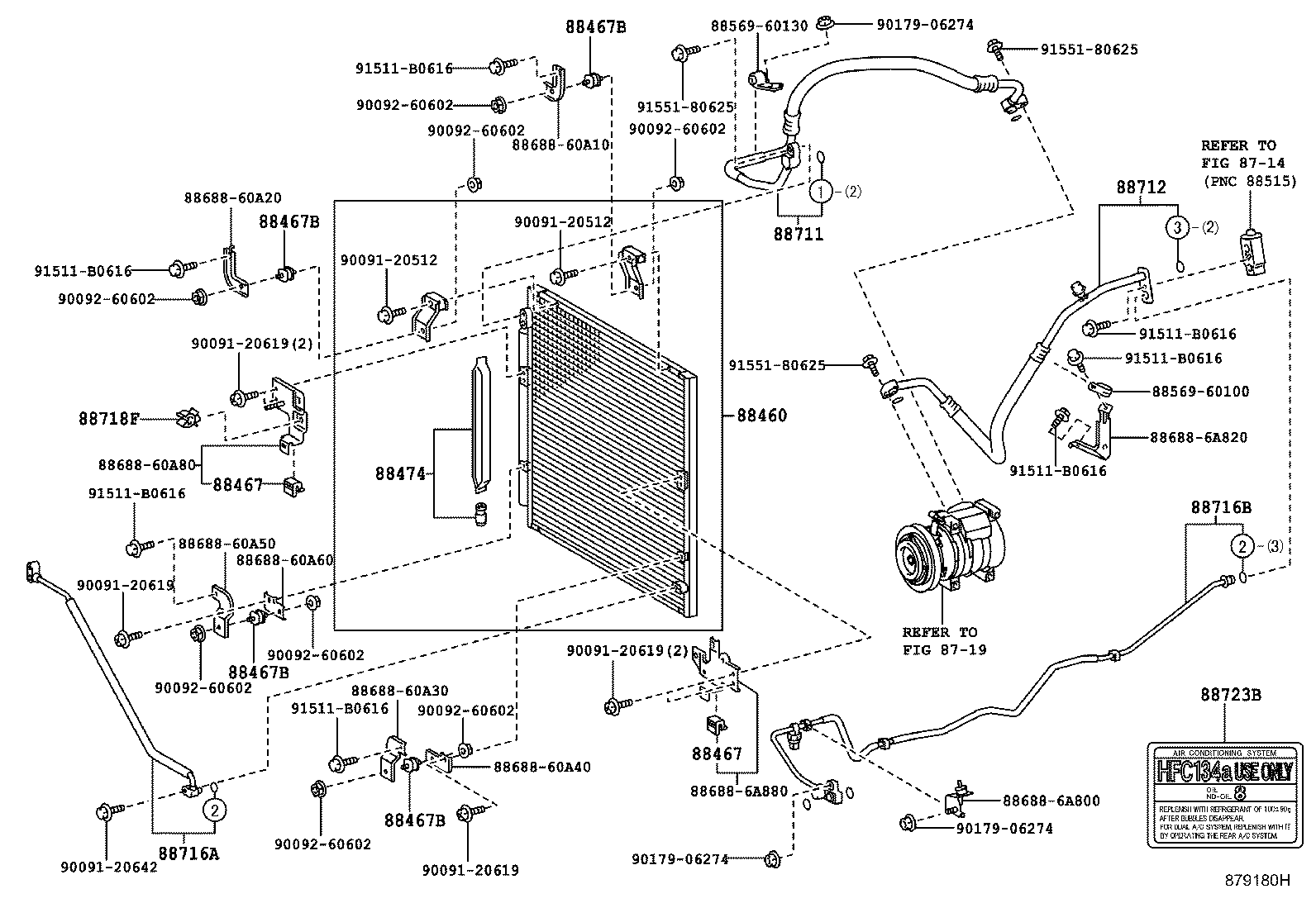 88461-60150 CONDENSER ASSY, COOLER product image