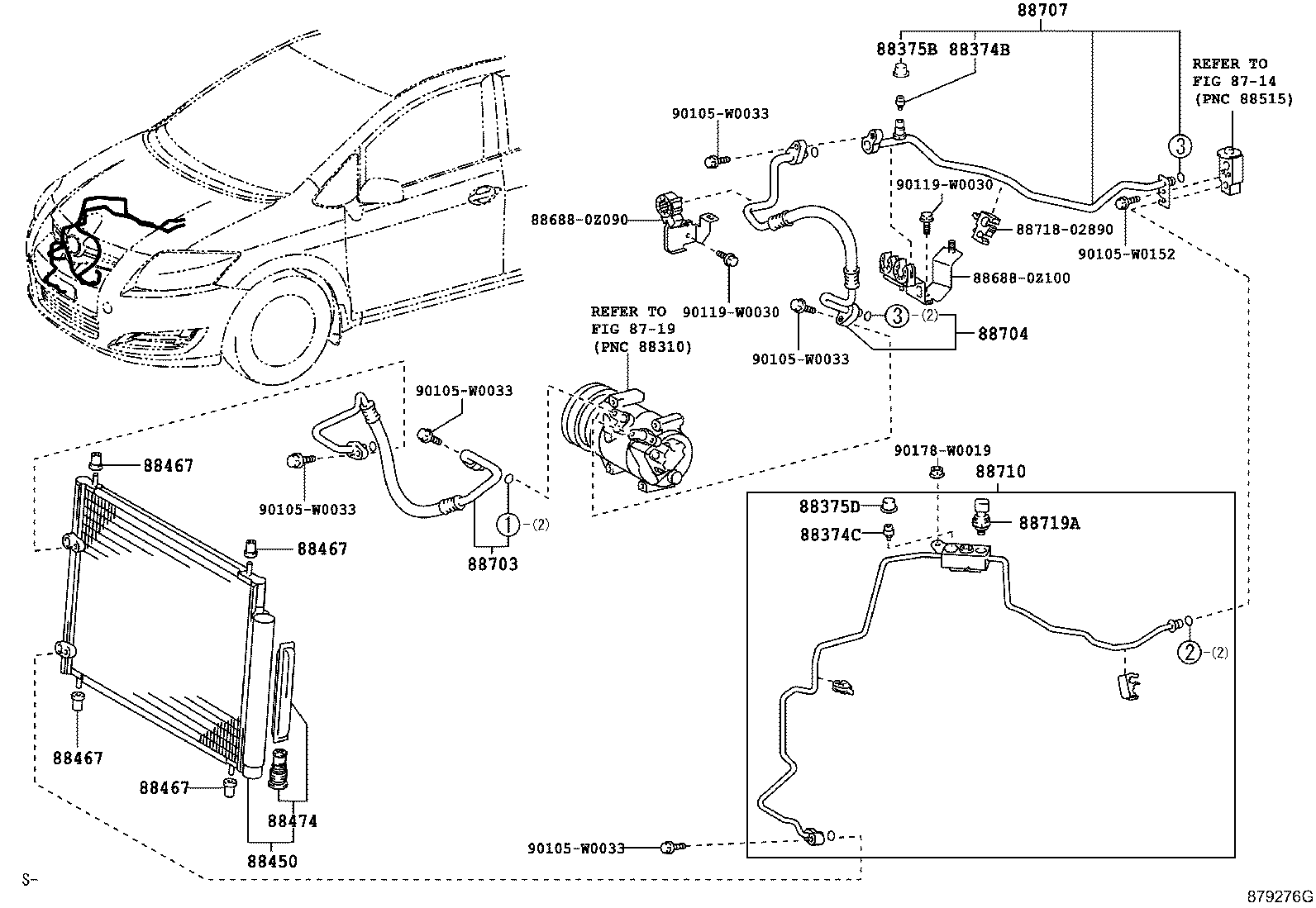 88460-47150 CONDENSER ASSY, COOLER product image