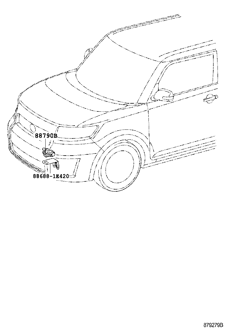 55844-12530 DUCT, HEATER TO REGISTER, NO.2 product image