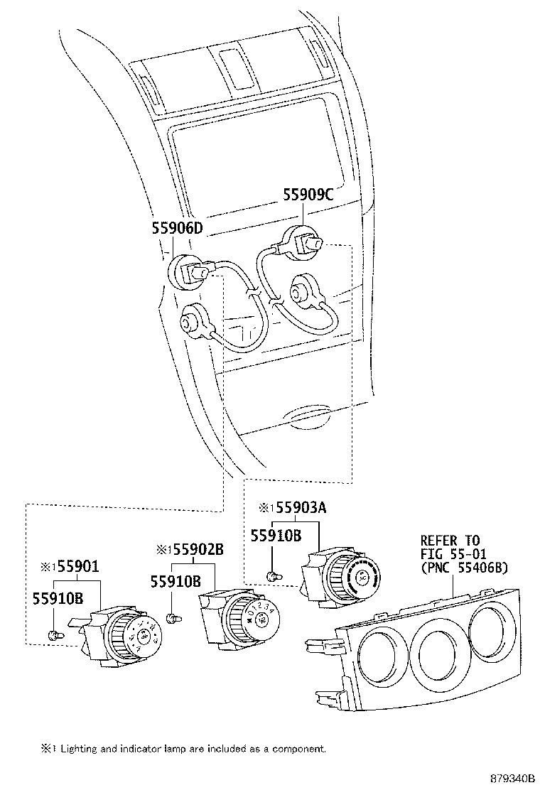 55950-02170 NOZZLE ASSY, DEFROSTER product image