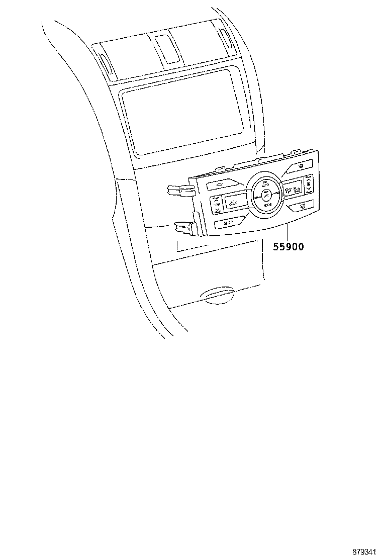55950-02170 NOZZLE ASSY, DEFROSTER product image