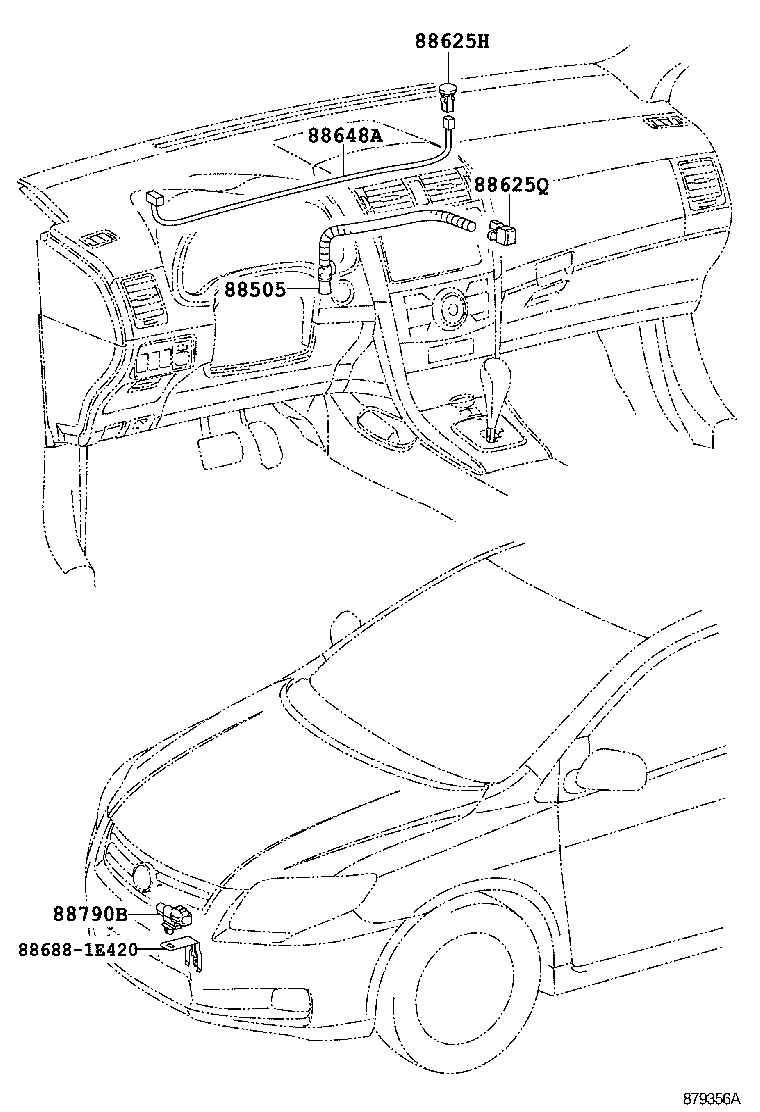 55950-02170 NOZZLE ASSY, DEFROSTER product image