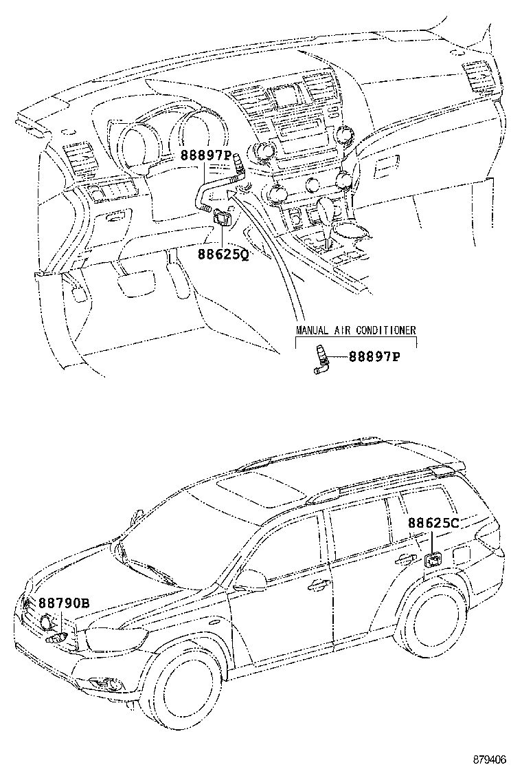 58862-48040 DUCT, CONSOLE BOX, NO.2 product image